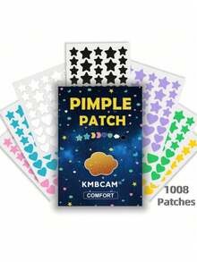 1440 片星形和心形痘痘贴，面部遮盖身体贴 - 无香精，不含防腐剂 - 男女通用，适合所有肤质，无香精，不含任何成分 - 星+愛心 - 查看 8