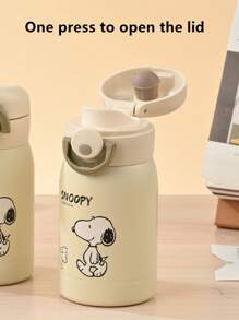 SNOOPY 1个史努比杯220ML，迷你户外便携式口袋杯，小巧清凉可爱水杯，男女通用不锈钢简约时尚杯