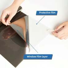 Mirror Film Window Privacy Screen Sun Protection Window Interior Window Film Outside Heat Protection Film Residue-Free Heat Protection Film Thermal Film Window Against Heat, Mirror Silvery