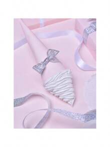 8 Unique Ribbons Natural Ribbon Tower 96 Feet Perfect For Gifts Dration Craft Projects Special Finishing Touch Unique Look - 白色/銀色 - 查看 7