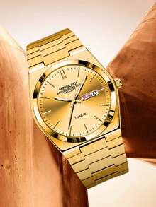 A New Men's Calendar Luminous Fashionable Business Casual Personalized Quartz Watch - one-size - View 4