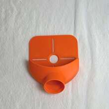 通用集尘器 - 无绳手持式附件，带可伸缩喷嘴适配器 | 可重复使用的塑料集尘器，适用于家具翻新和DIY钻孔（适用于大多数电钻，易于清洁） - 橘色 - 查看 3