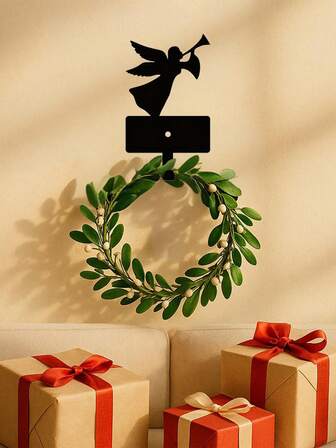 CIF BUY 1 st elegant väggkrok med ängeltrumpet - hållbar metallkapphängare för att hänga nycklar, hattar, väskor och köksredskap | Platsbesparande hemorganisatör för sovrum, vardagsrum, dörröppning | Snygg och funktionell inredning, lämplig för modern heminredning