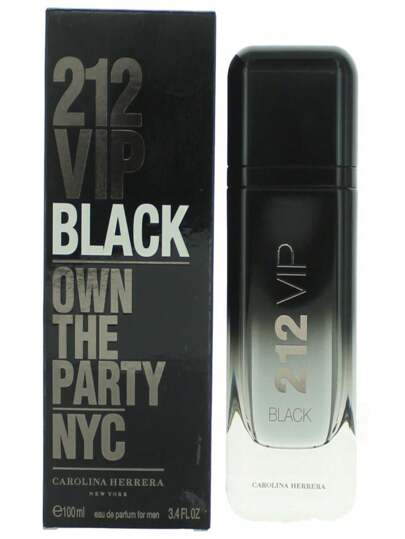 212 VIP Black By Carolina Herrera, 3.4 Oz EDP Spray For Men