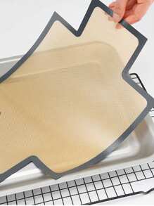 1 件可重复使用硅胶面包盘衬垫，适用于 9 X 5 英寸面包盘 - 烘焙垫，不粘可重复使用，易于清洁，耐热，家庭厨房配件 - 彩色 - 查看 8