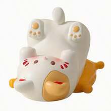 1 Peça Figura Decorativa de Gato Fofo, Suporte de Telefone Adorável, Ornamento de Mesa