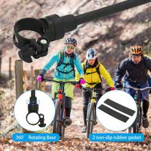 Handlebar Bike Mirror, 2 Pack Rear View Mirror 360°Rotatable Shockproof Adjustable Handlebar Bicycle Rearview Mirrors For Mountain Road Bike Electric Bicycle, Cycling Rearview Mirror, E-Bike Motorcycle,Easy To Install (Black) - Gói 2 - Xem 6