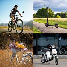 Handlebar Bike Mirror, 2 Pack Rear View Mirror 360°Rotatable Shockproof Adjustable Handlebar Bicycle Rearview Mirrors For Mountain Road Bike Electric Bicycle, Cycling Rearview Mirror, E-Bike Motorcycle,Easy To Install (Black) - Gói 2 - Xem 7