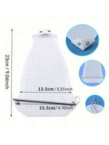 1 Funda protectora ultra suave para plancha de vapor - Resistente al calor hasta 240°C/482°F, base de plancha y tabla de planchar - Protege la ropa de marcas de quemaduras y arrugas, un accesorio de plancha conveniente que hace que la plancha y la plancha de vapor sean sin esfuerzo, fácil de usar