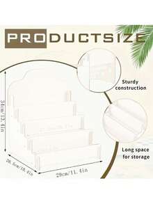 1 pezzo Supporto in legno per esposizione di biglietti di auguri, scaffale organizzatore multifunzione a più ripiani per cartellone, biglietti, cosmetici, memo d'ufficio e portabiglietti da visita, versatile per vari ambienti