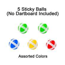 这款大型双面飞镖靶专为儿童设计，是一款趣味十足的派对游戏玩具，配有粘性球和飞镖！内含8个粘性球，适合儿童球类游戏，也适用于室内/室外/花园/棋盘游戏以及各种趣味派对活动。是送给3-12岁男孩女孩的完美生日礼物，也非常适合圣诞节和万圣节！ - 彩色 - 查看 14