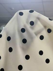 Summer Backless Halter Polka Dot Mini Dress - Apricot - View 7