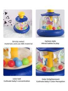 1pc Baby Infant Pressing Rotating Animal Rocking Horse Toy, Colorful To Attract Baby's Attention, Fun Early Education Toy, Suitable For Boys, Girls, Thanksgiving, Birthday, Christmas Gift