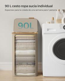 SONGMICS Laundry Baskets - 淺棕色 - 查看 2