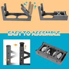 Elevated Dog Bowls With 2 Stainless Steel Dog Food Bowls, Raised Dog Bowl Adjusts To 5 Heights (3.15", 8.66", 9.84",11.02", 12.2") For Small Medium And Large Dogs