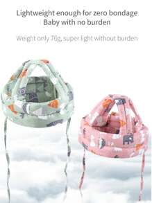 防撞头学步婴儿学步帽新款宝宝头枕防摔器头部透气保护垫婴儿头枕防摔器头部保护垫夏季防撞头学步宝宝四季幼儿帽 - 彩色 - 查看 10