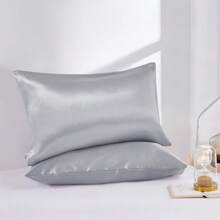 Summer : Silky Satin Pillowcases (1 Pair) – Ultra-Smooth, Breathable, 9 Elegant Hues For Skin & Hair Care