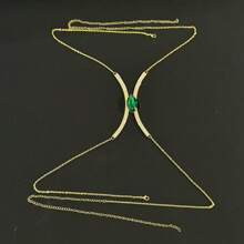 1pc Sexy Multicolor Rhinestone Bra Top, Personalized Bikini Lingerie Accessory