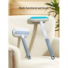 1pc Multi-Functional 4-In-1 Pet Brush, Two-Way Felt Removal Design, Washable For Easy Cleaning, For Pet Cat And Dog Hair Removal, Carpet, Bed, Clothing And Glass Cleaning, Pet Cleaning Suppliescachorro Feliz