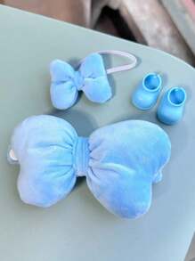 17厘米娃娃服装拉布布坐姿派对怪兽服装配饰服装DIY礼物幸福天使蝴蝶结彩色 - 彩色 - 查看 17