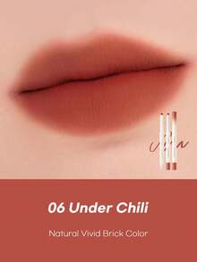 Rom&nd Romand LIP MATE PENCIL 06 Under Chili 0.5g/0.02oz, Feathery Blurred Edge, Lightweight Core Breathable Technology, Lip Contour Fusion, Warm Nude Almond Haze, Cool Gray Rose Transparent, Melted Caramel Chestnut, Pocket Size Lip Sculpting Set, Bare Lip Whisper, Korean Cosmetics - 06 辣椒之下 - 查看 5