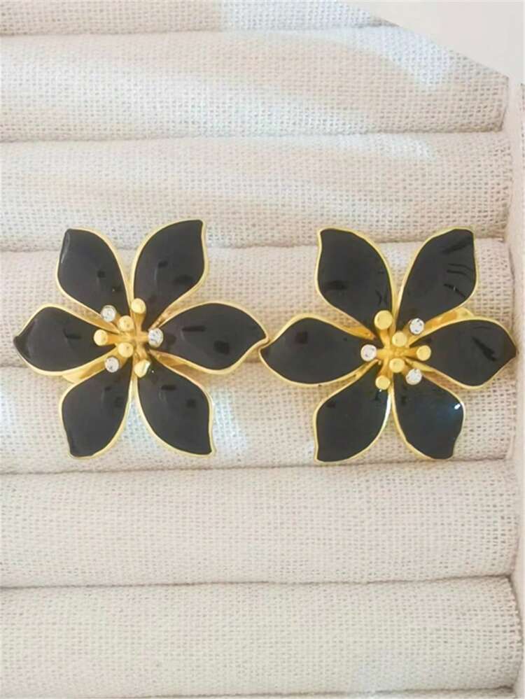 1 对欧美不对称几何形状油滴耳钉 - 幾何耳環 - 查看 15