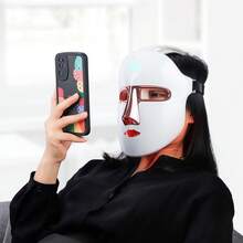Foreverlily Rechargeable LED Face Mask With 270 Beads - 7 Color Modes, USB Powered, Perfect Mother's Day Gift & Valentine's Day Gift For Mom - White - View 1