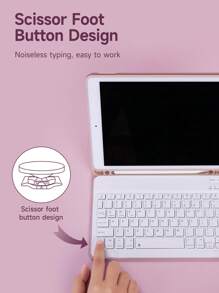 IPad Keyboard Case Compatible With IPad 10th Generation,IPad Air4/5 10.9 Inch, IPad Air 11-In.(M2)-2024,Compatible With Samsung Galaxy Tab S6 Lite 10.4 Inch Keyboard Protective Cover, Detachable Keyboard , Multi-View Stand, Built-In Pen Slot In The Protective Case, And The Keyboard Supports Split Use