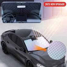 Parasolar auto, pliabil, protector de parasolar pentru geamul din față, husă portabilă cu izolație termică pentru majoritatea vehiculelor, ușor de depozitat, cu efect de izolare termică