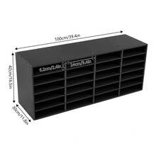 YUNRUX Office Document Organizer Desk Tray 24 Compartments Black Letter Tray - Multicolor - View 2