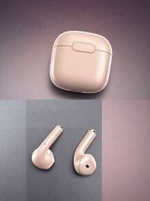 TWS Semi In-Ear Wireless Bluetooth Earphones, Airbuds, Sports Headphones – 200mAh Charging Case, Touch Control, Clear Stereo Sound – Available In Elegant Ivory White (For Office & Study), Classic Obsidian Black (For Commute & Workout), Soft Rose Pink (Gift For Her), Compatible With IOS Android Devices
