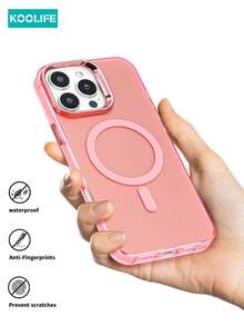 粉色 Koolife 纯色 IMD 钛合金哑光大孔磁吸手机保护壳，电镀镜头边框，防滑防摔防指纹，兼容 17 Pro Max/17/17 Pro/17 Air/16/16 Pro/16 Plus/16 Pro Max/12/12 Pro/12 Pro Max/13/13 Pro/13 Pro Max/14/14 Plus/14 Pro/14 Pro Max/15/15 Pro/15 Plus/15 Pro Max - 粉色 - 查看 5