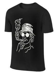 Summer Men's T Shirt Casual Round Neck Loose Tops Fashion Color Contrast Print T Shirt For Men Funny 3D Tee Street  Clothes