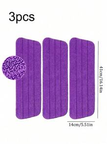 1/3/6Pcs Reusable Mop Pads For PowerMop, Wood Floor Pads Microfiber Mop Replacement Refills Machine Washable For All Floor Surfaces