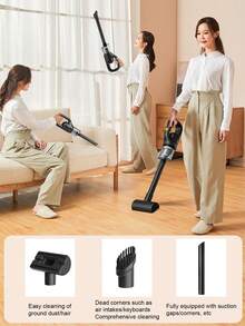 1pc Cordless Handheld Vacuum Cleaner, Wireless Rechargeable, Portable High Suction Vacuum Cleaner, Car Vacuum Cleaner, High Cleaning Efficiency, USB Charging Design, Portable 2-In-1 Home Use - Multicolor - View 5