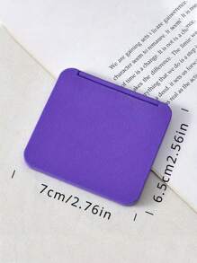 1pc Solid Color Double-Sided Folding Compact Makeup Mirror, Small Square Portable Pocket Mirror, Foldable Compact Mini Makeup Mirror, Portable Double-Sided Square Pocket Mirror, Suitable For Students, Girls, Ladies, Travel Gifts, For Cosmetics, Suitable For Travel, Bedroom, Home Use, Mirror,Makeup,Cheap,Room Decor,Vanity,Travel,Bedroom,Makeup Accessories,Mirror,Vanity Mirror,Mini Mirror,Compact Mirror,Mirror Small,Hand Mirror