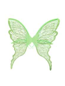 1pc/4pcs Adult Set Festival Fairy Butterfly Wings,Halloween Party Performance Props,Shiny Angel Wings For Wedding,Carnival Accessories,Elf Garland,Ear - Multicolor - View 3