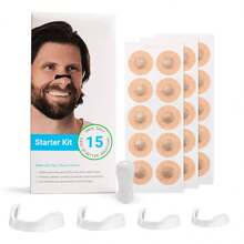 30 piezas/60 piezas Dilatador de nariz magnético negro, diseño magnético resistente, clip nasal ergonómico, sin presión y cómodo, doble refuerzo de la adsorción magnética y el clip nasal, liviano y portátil, reutilizable, ajuste flexible, alivia efectivamente la congestión nasal, mejora la suavidad de la respiración, adecuado para deportes y ejercicios