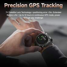 Reverse Charging, 1200mAh Large Battery Capacity Outdoor Smart Watch For Men And Women, Outdoor GPS Tracking, Ten-Meter Waterproof, 1.39-Inch Large Screen Size, Super Bright Flashlight, Ultra-Long Battery Life, Message Reception, Answering Calls, Music Control, Sports Data Collection, Pedometer
