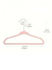 60 buah/50 buah/40 buah/30 buah/20 buah/10 buah, Gantungan Baju Anti Selip Anak, Rak Flocking Anak, Rak Jemuran Ajaib Anak - MultiWarna - View 7