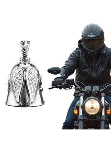 1 件守护天使摩托车铃铛吊坠、幸运钥匙扣、驾驶饰品、无铅黄铜、自行车铃铛、幸运礼物配件，适合男士和女士 - 均碼 - 查看 12