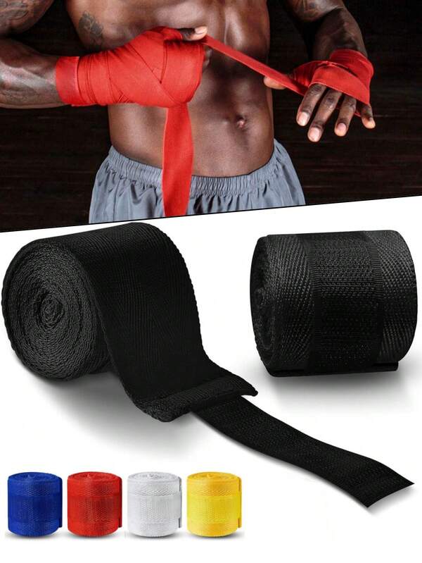 1 paire de bandes de boxe de 250 cm, bandes de boxe, bandes de sport pour les mains pour hommes et femmes, convenant aux arts martiaux, à la boxe, au MMA, au taekwondo, au muay thaï