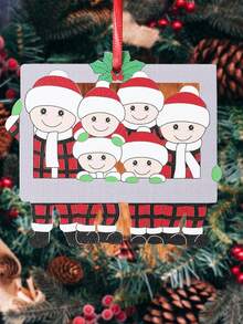 1 Pc Christmas Family Photo Frame Pendant,Christmas Tree Pendants, Xmas Gift Decorations, Christmas Wooden Pendant, Merry Christmas Decorations For Home 2025,Christmas Party Gifts,Happy New Year 2026 Gifts,Diy Christmas Tree Pendant,