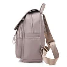 Women's Outdoor Simple Oxford Zipper Backpack Multi-Purpose Travel Bag - Multicolor - View 4