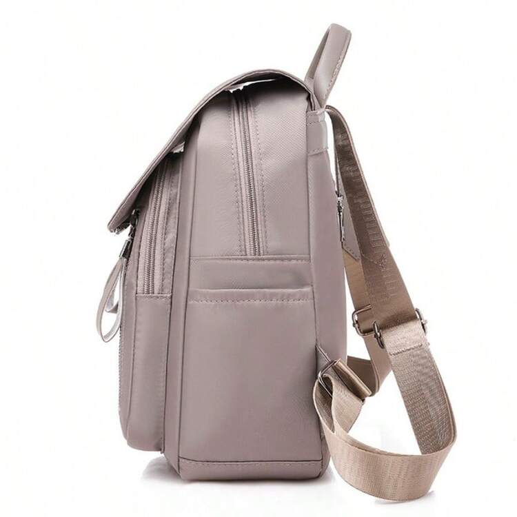 Women's Outdoor Simple Oxford Zipper Backpack Multi-Purpose Travel Bag - Multicolor - View 4