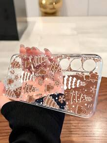 1 件时尚圣诞树和姜饼人软手机壳，兼容 17/17 Air/17 Pro/17 Pro Max、Honor、Redmi、Galaxy A04e/12/A13/A14/A34/A50/A52/A53/A54/S21/S22/S23/S24/S25/S25Ultra、6A/7A/8A、12T/13T - 無色 - 查看 4