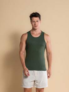 Kit 3 Premium American Gringa Ribana Street Style Tank Top - 軍綠色 - 查看 7