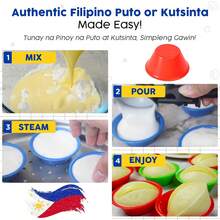 Medium Size 36 Pcs Puto Molder Filipino (2.8 X 1.2) - Kutsinta Molder Baking - Puto Cups Steamer - Filipino Plastic Molds Desserts - 36 chiếc cỡ trung bình - Xem 12