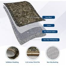 Botanical Printed Area Rug Vintage Floral Rug Washable Area Rug Stain Resistant Non-Slip Foldable Interior Decorative Rug For Bedroom Farmhouse Apartment Dining Room Laundry Room - 棕色 - 查看 7