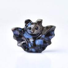 CUPIDCRYSTAL Exquisite Natural Crystal Carving Bat, Unique Design, Healing Crystal, Stones Containing Energy, Energy Healing Meditation Stone, Perfect For Home Decor & Gift Giving, For Pocket Decoration, For Halloween Gift, From The Brand